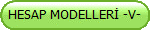 HESAP MODELLERİ -V-