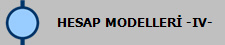 HESAP MODELLER -IV-